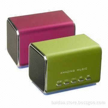 Portable Speakers for PCs, MP3/MP4 Players and Laptops, with Built-in Active Amplifier